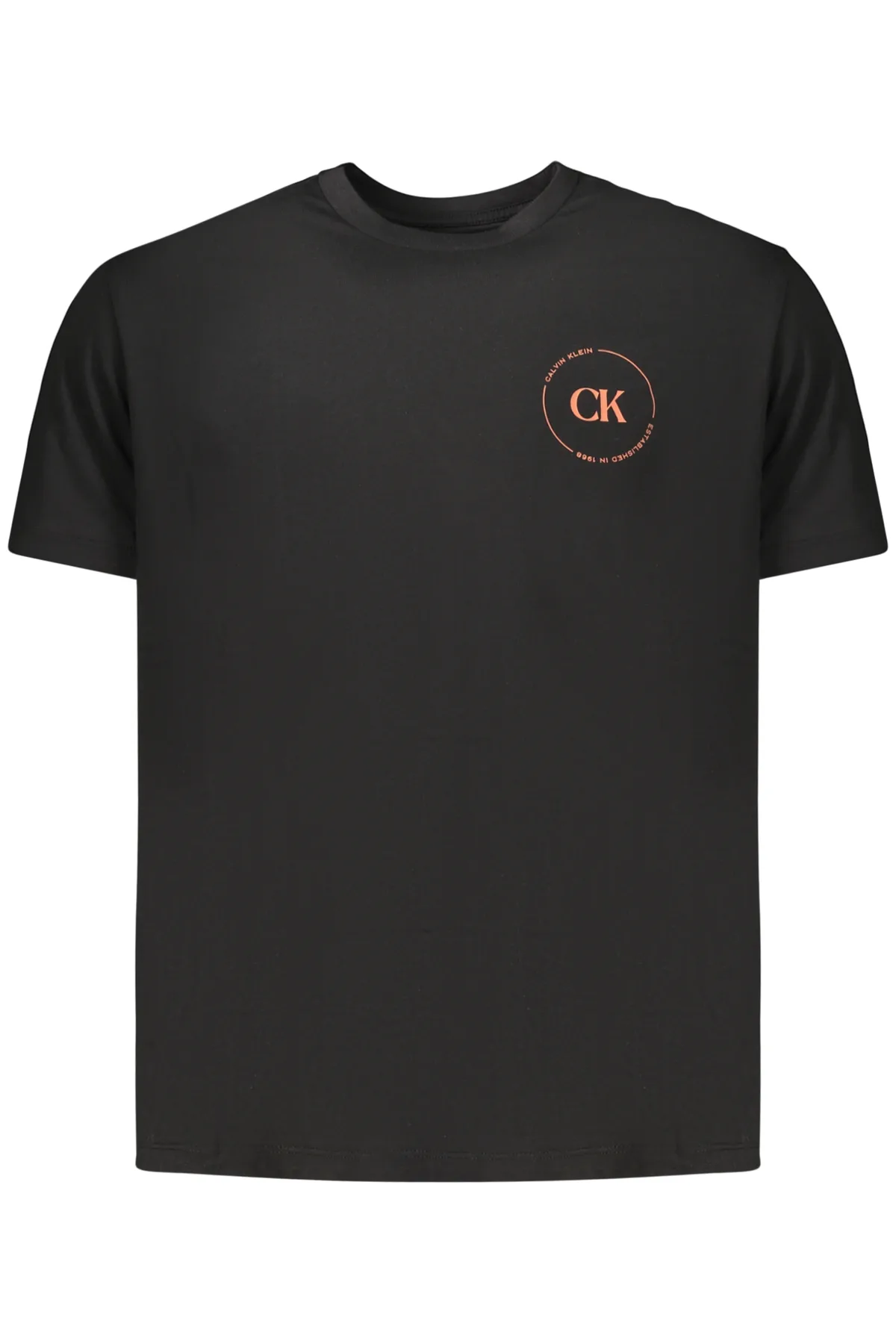 CALVIN KLEIN PÁNSKÉ TRIČKO S KRÁTKÝM RUKÁVEM ČERNÉ
