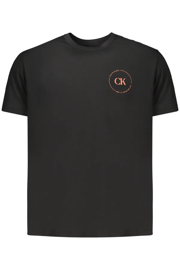 CALVIN KLEIN PÁNSKÉ TRIČKO S KRÁTKÝM RUKÁVEM ČERNÉ