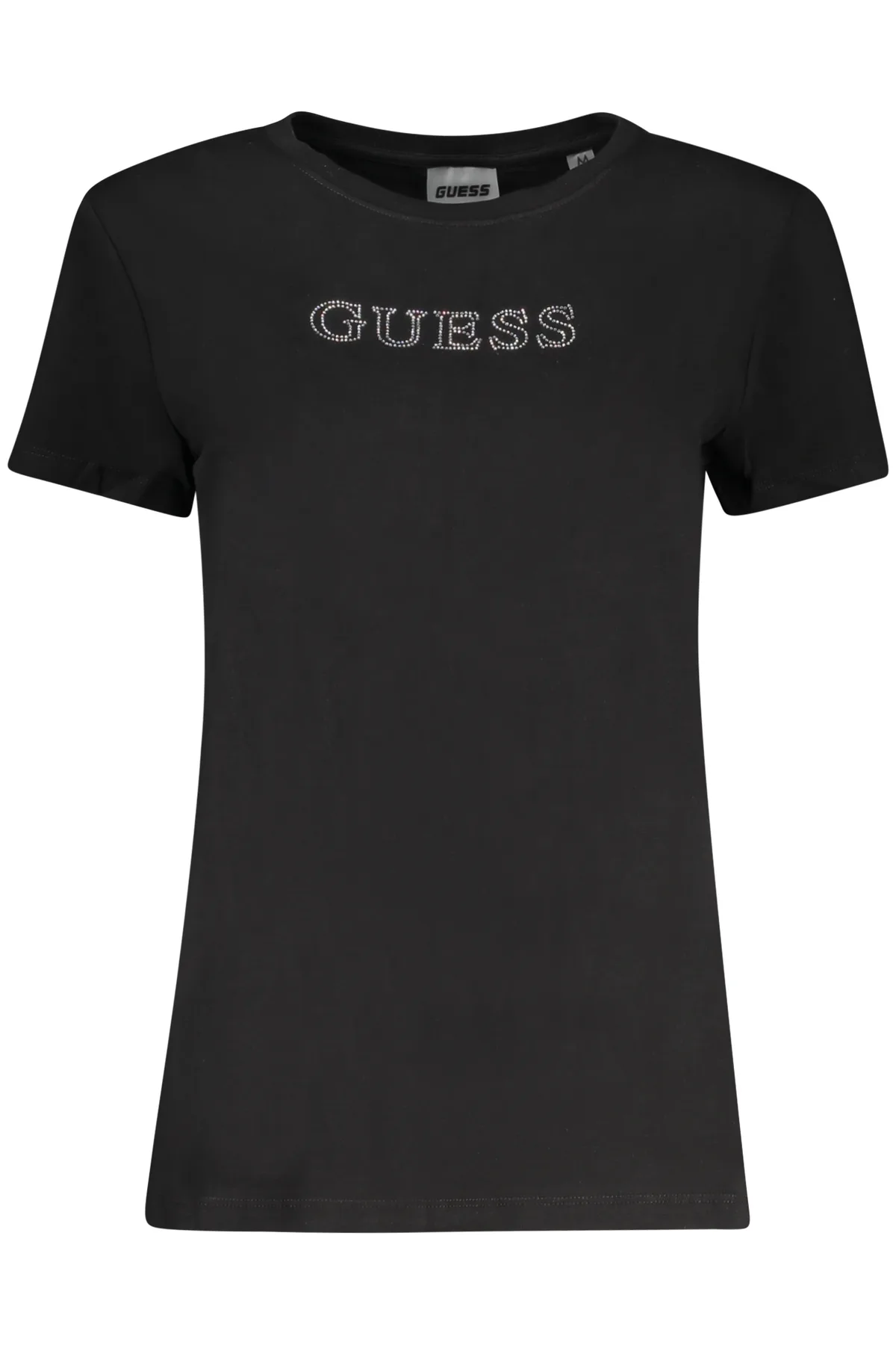 GUESS JEANS DÁMSKÉ TRIČKO S KRÁTKÝM RUKÁVEM ČERNÉ