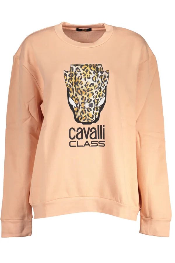 CAVALLI CLASS DÁMSKÁ MIKINA BEZ ZIPU RŮŽOVÁ