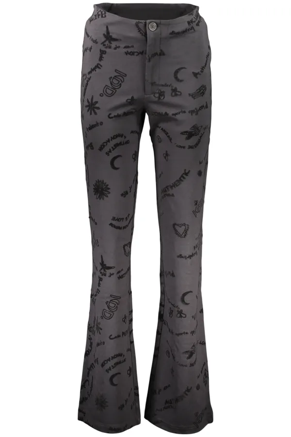 DESIGUAL DÁMSKÉ ČERNÉ KALHOTY