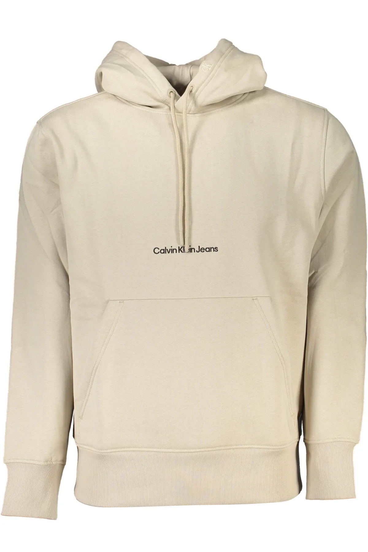 CALVIN KLEIN PÁNSKÁ MIKINA BEZ ZIPU BÉŽOVÁ