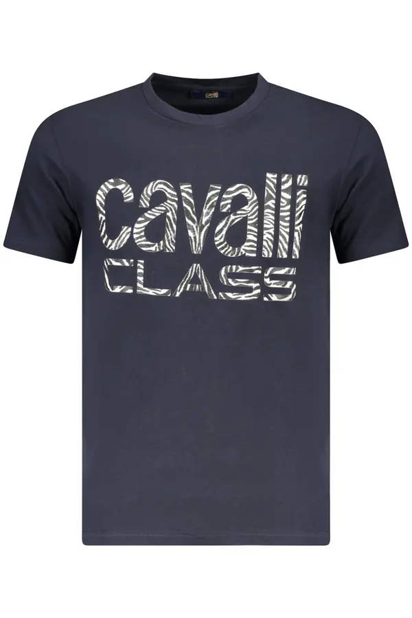 CAVALLI CLASS PÁNSKÉ TRIČKO S KRÁTKÝM RUKÁVEM MODRÉ