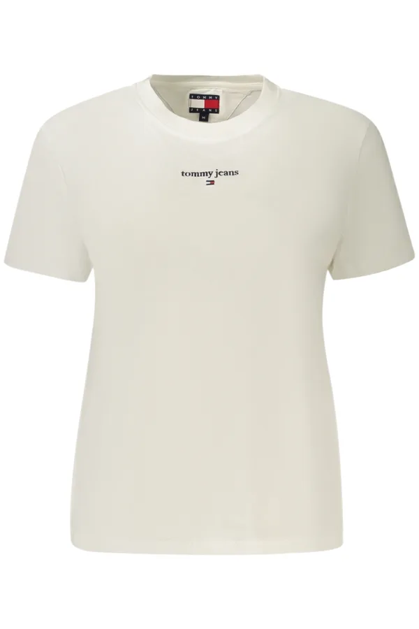 TOMMY HILFIGER DÁMSKÉ TRIČKO S KRÁTKÝM RUKÁVEM BÍLÉ