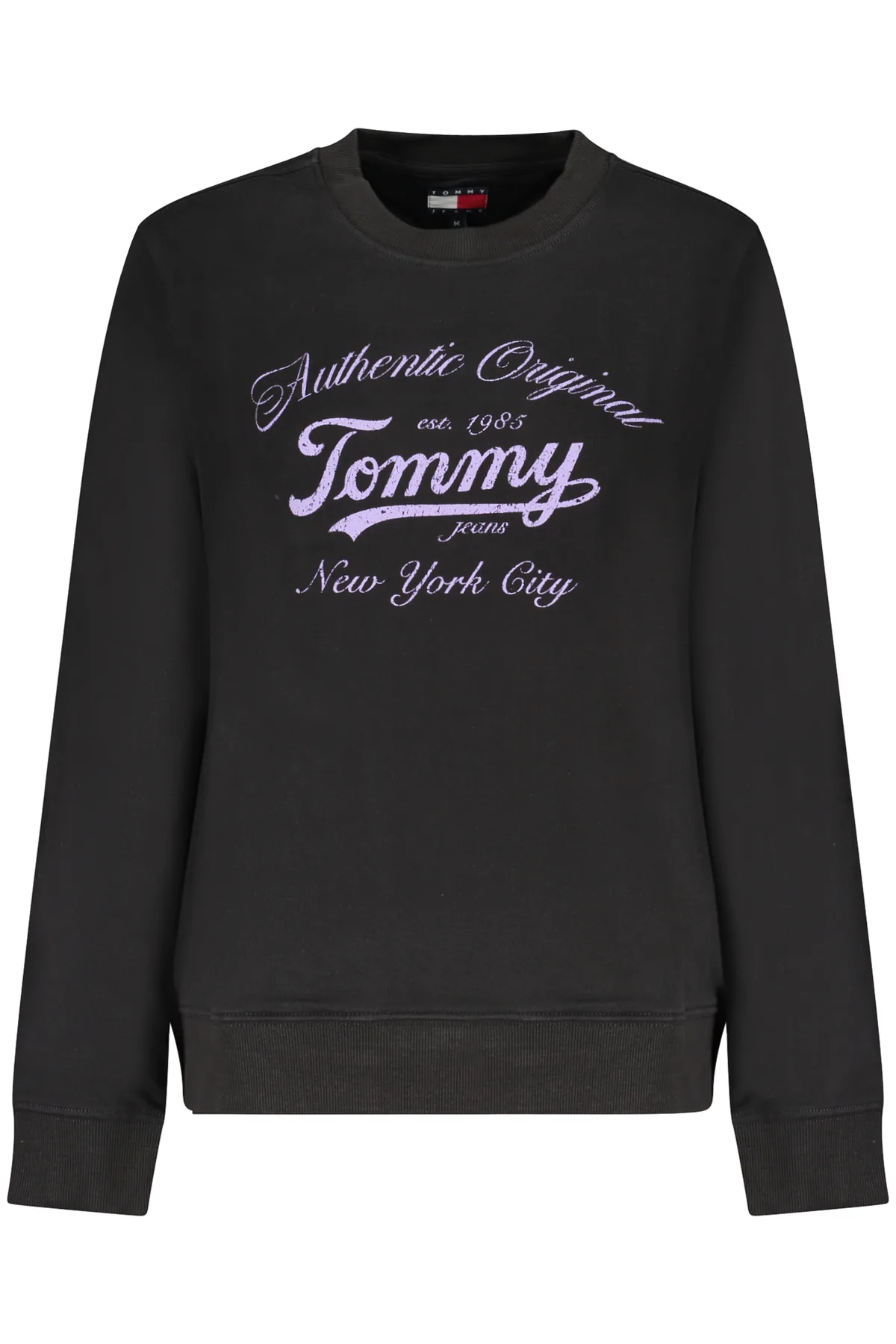 TOMMY HILFIGER DÁMSKÁ MIKINA BEZ ZIPU ČERNÁ