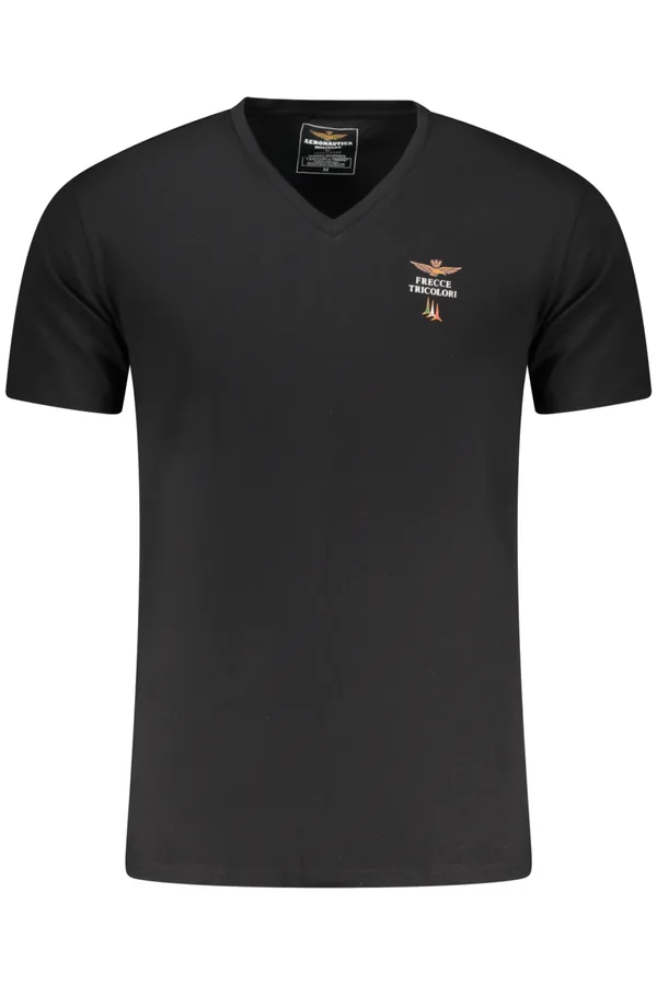 PÁNSKÉ ČERNÉ TRIČKO AERONAUTICA MILITARE