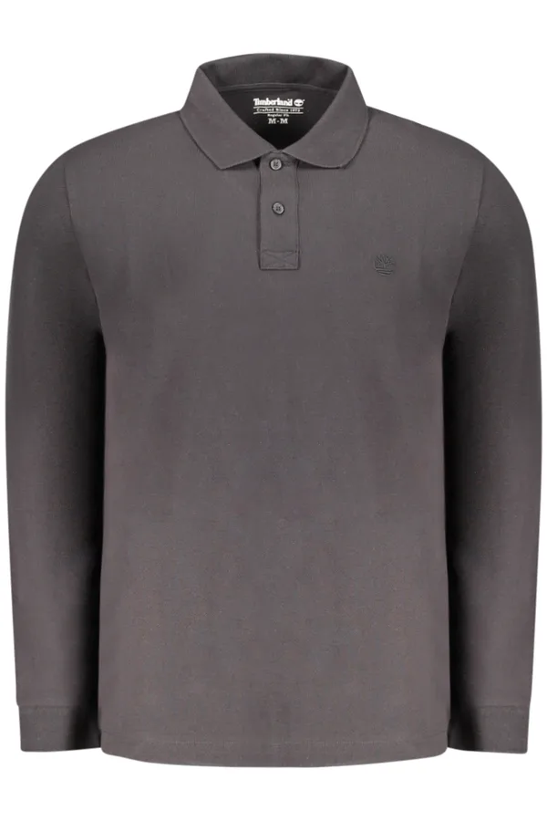 TIMBERLAND PÁNSKÉ TRIČKO POLO S DLOUHÝM RUKÁVEM ČERNÉ