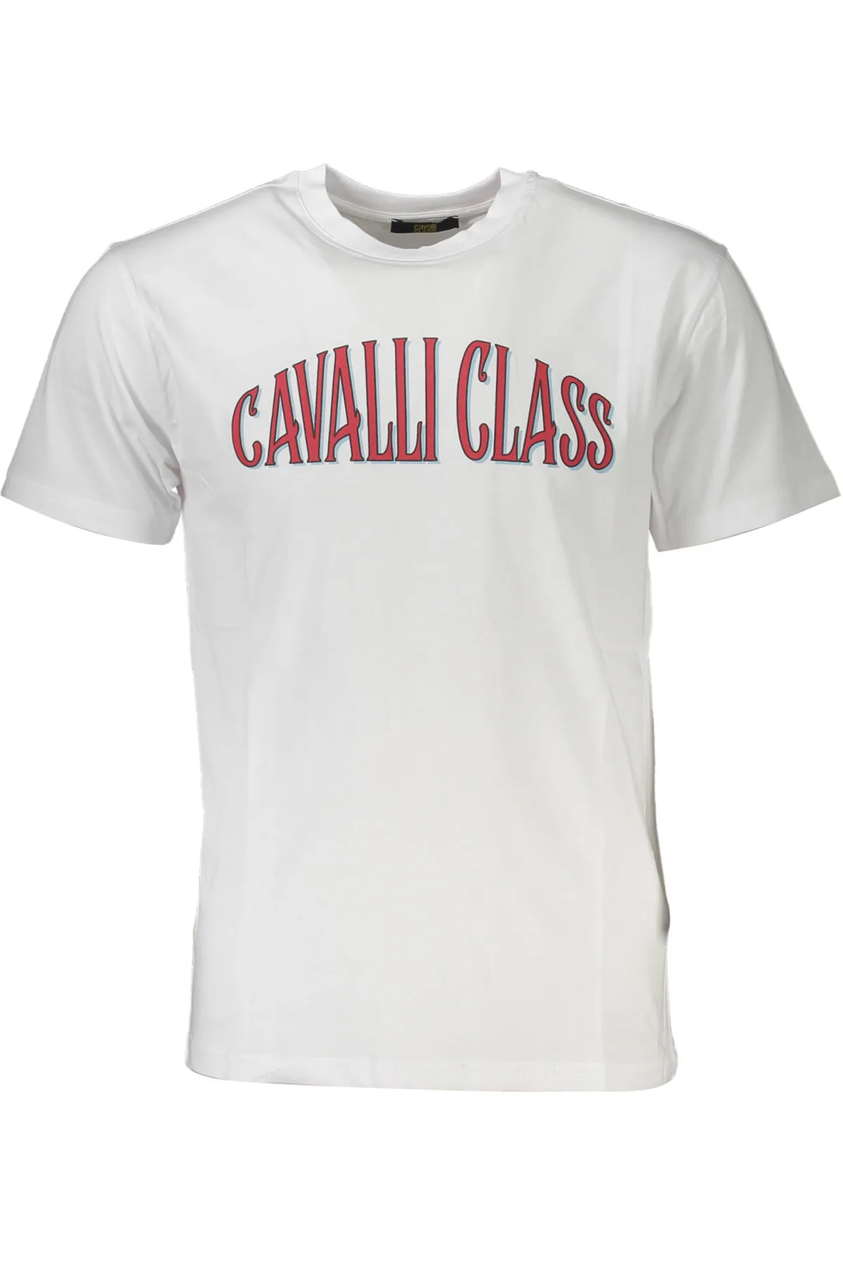 CAVALLI CLASS PÁNSKÉ TRIČKO S KRÁTKÝM RUKÁVEM BÍLÉ