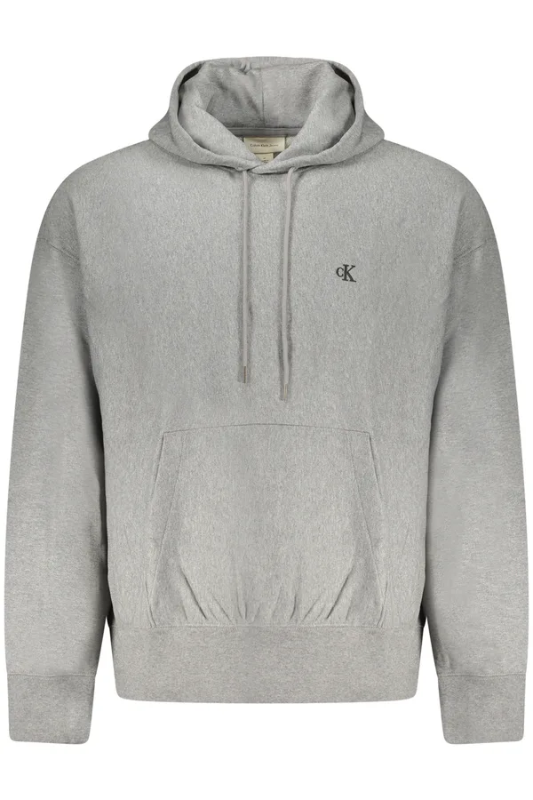 CALVIN KLEIN PÁNSKÁ MIKINA BEZ ZIPU ŠEDÁ