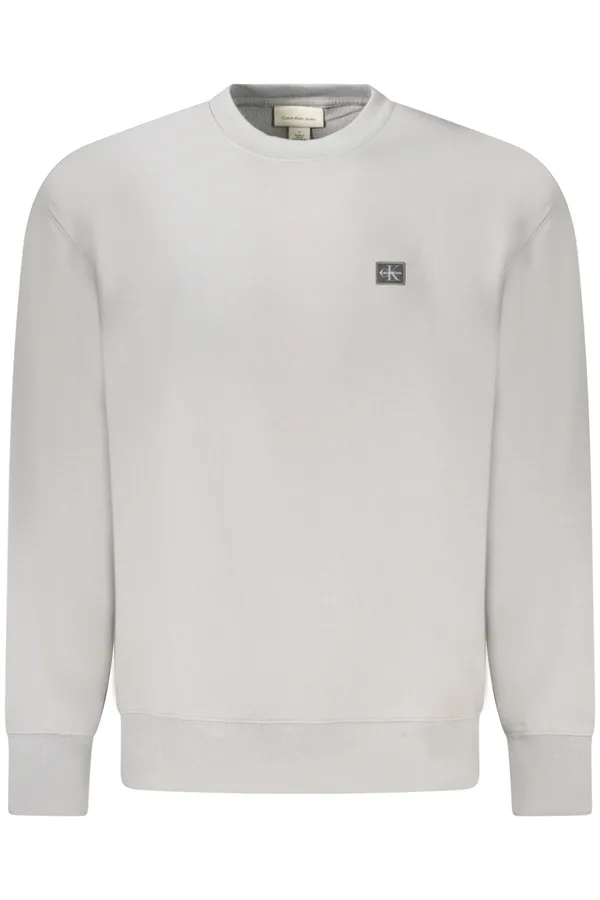 CALVIN KLEIN PÁNSKÁ MIKINA BEZ ZIPU ŠEDÁ