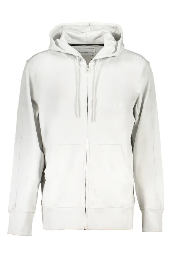 CALVIN KLEIN PÁNSKÁ MIKINA NA ZIP ŠEDÁ
