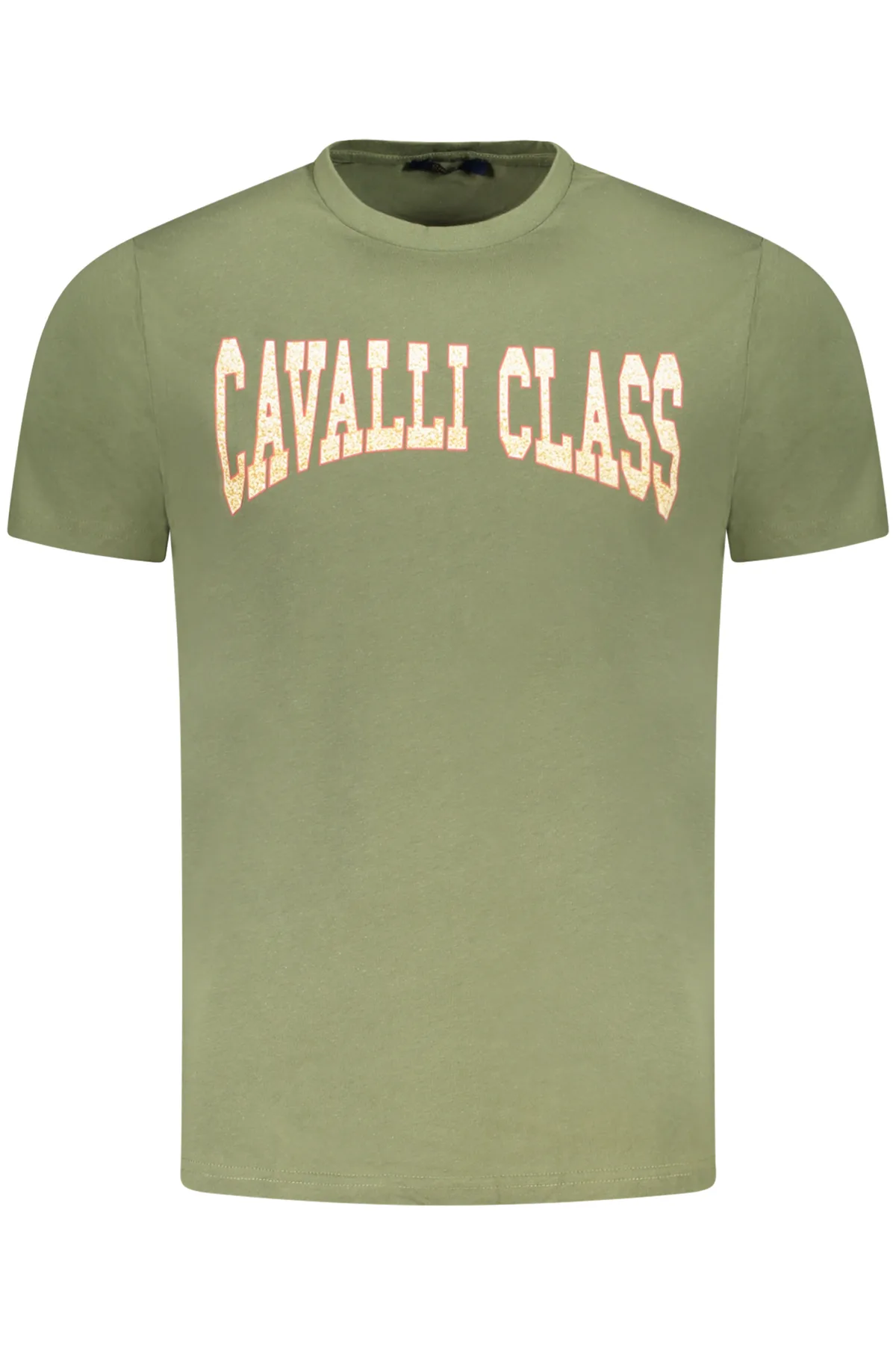 CAVALLI CLASS PÁNSKÉ TRIČKO S KRÁTKÝM RUKÁVEM ZELENÉ