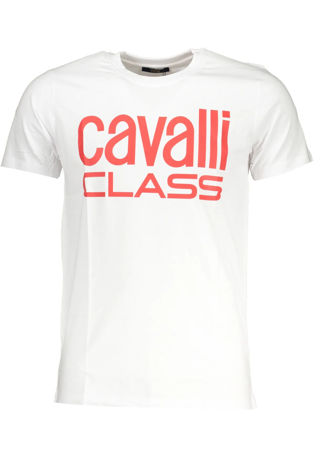 CAVALLI CLASS PÁNSKÉ TRIČKO S KRÁTKÝM RUKÁVEM BÍLÉ