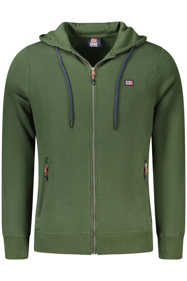 NORWAY 1963 PÁNSKÁ MIKINA NA ZIP ZELENÁ