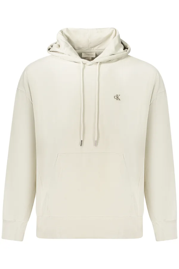 CALVIN KLEIN PÁNSKÁ MIKINA BEZ ZIPU BÉŽOVÁ