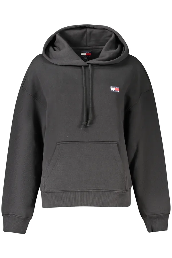 TOMMY HILFIGER DÁMSKÁ MIKINA BEZ ZIPU ČERNÁ
