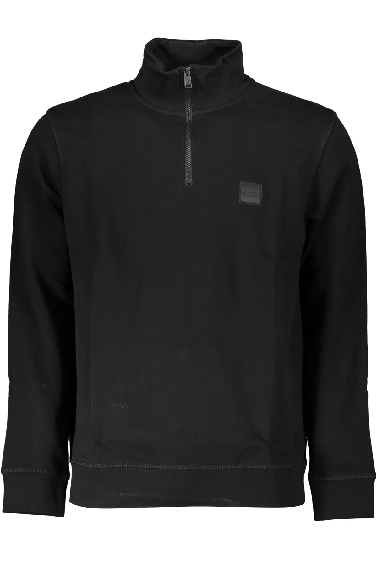 HUGO BOSS MEN'S BLACK ZIP SWEATSHIRT