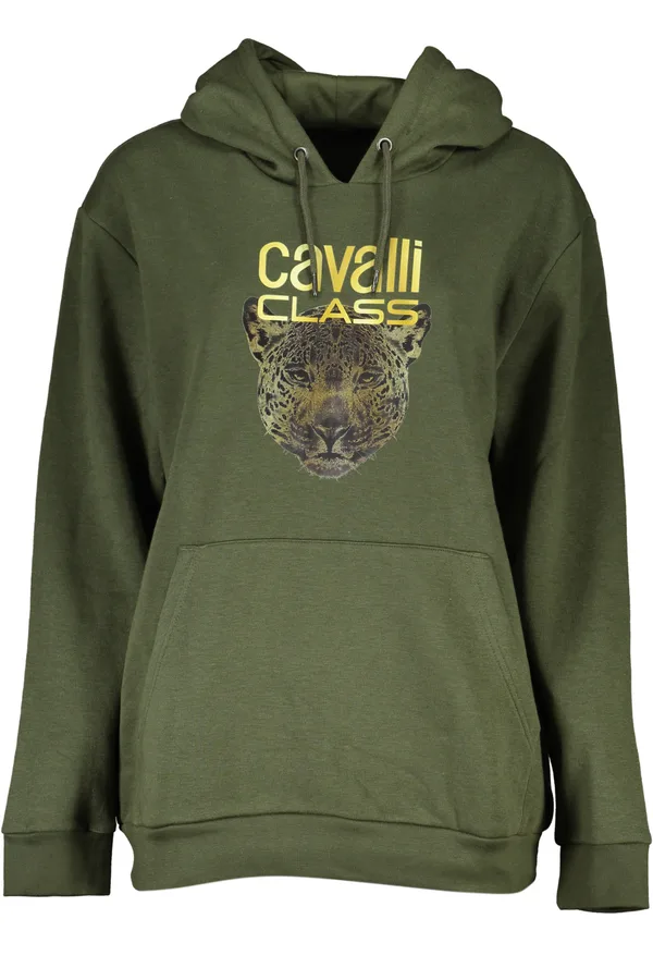 CAVALLI CLASS DÁMSKÁ MIKINA BEZ ZIPU ZELENÁ