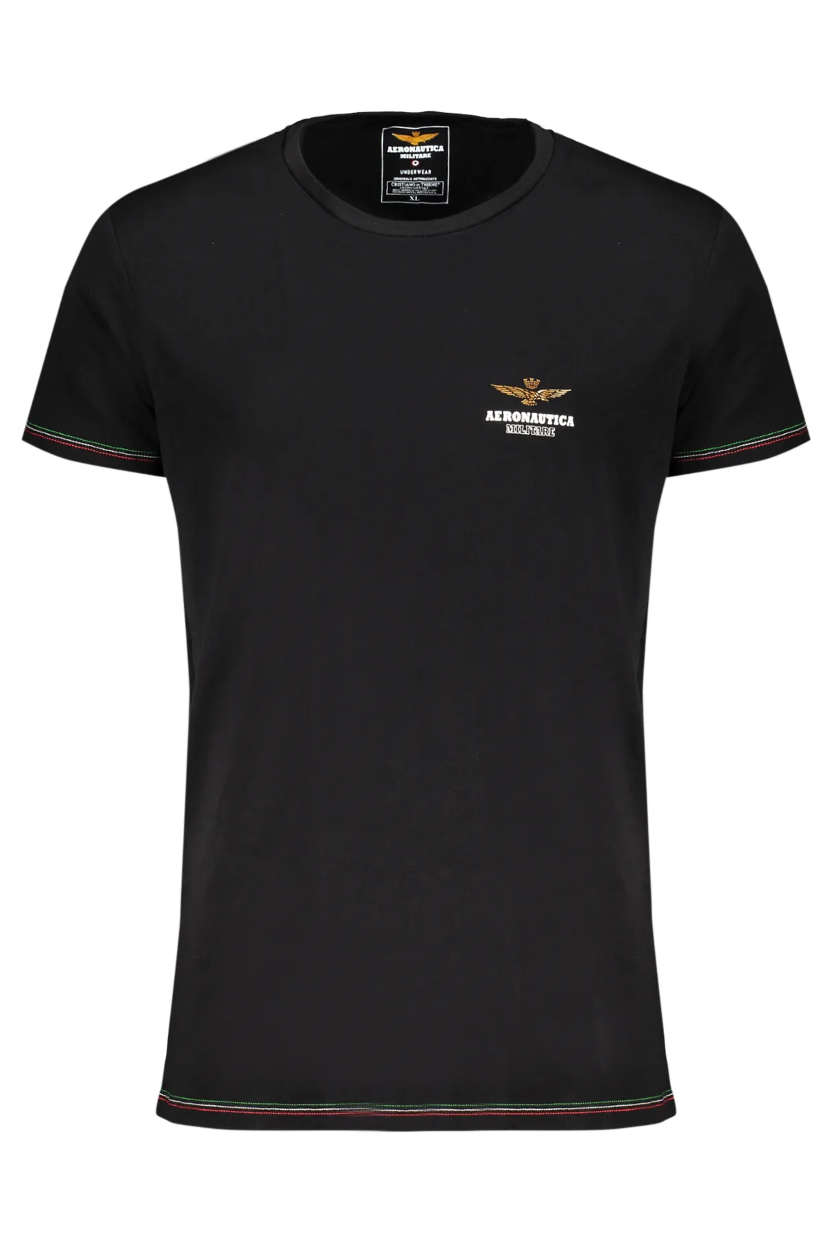 AERONAUTICA MILITARE PÁNSKÉ OUTDOOROVÉ TRIČKO ČERNÉ