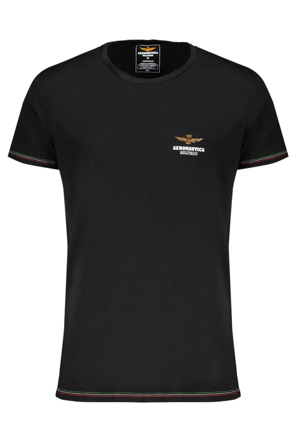 AERONAUTICA MILITARE PÁNSKÉ OUTDOOROVÉ TRIČKO ČERNÉ