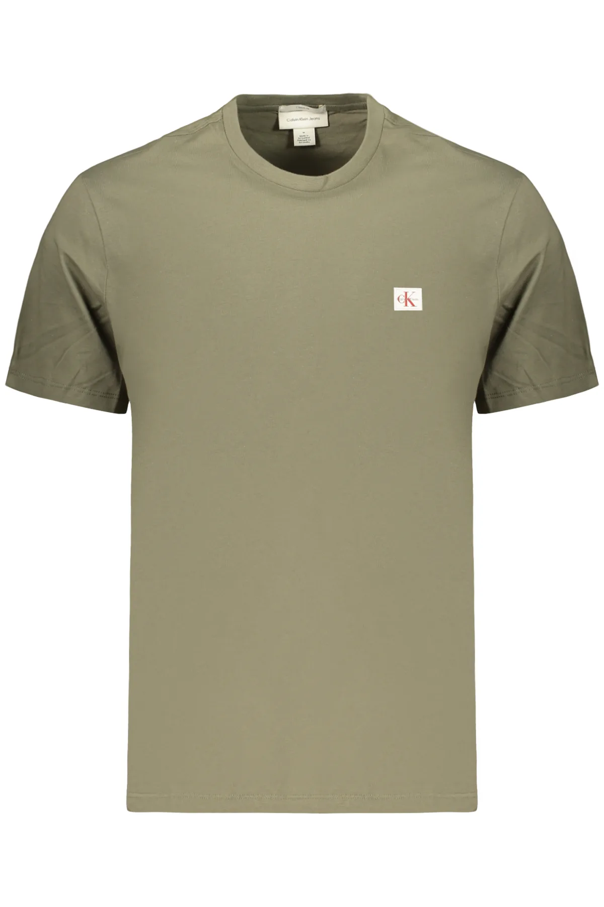 CALVIN KLEIN PÁNSKÉ TRIČKO S KRÁTKÝM RUKÁVEM ZELENÉ