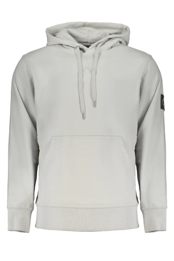 CALVIN KLEIN PÁNSKÁ MIKINA BEZ ZIPU ŠEDÁ