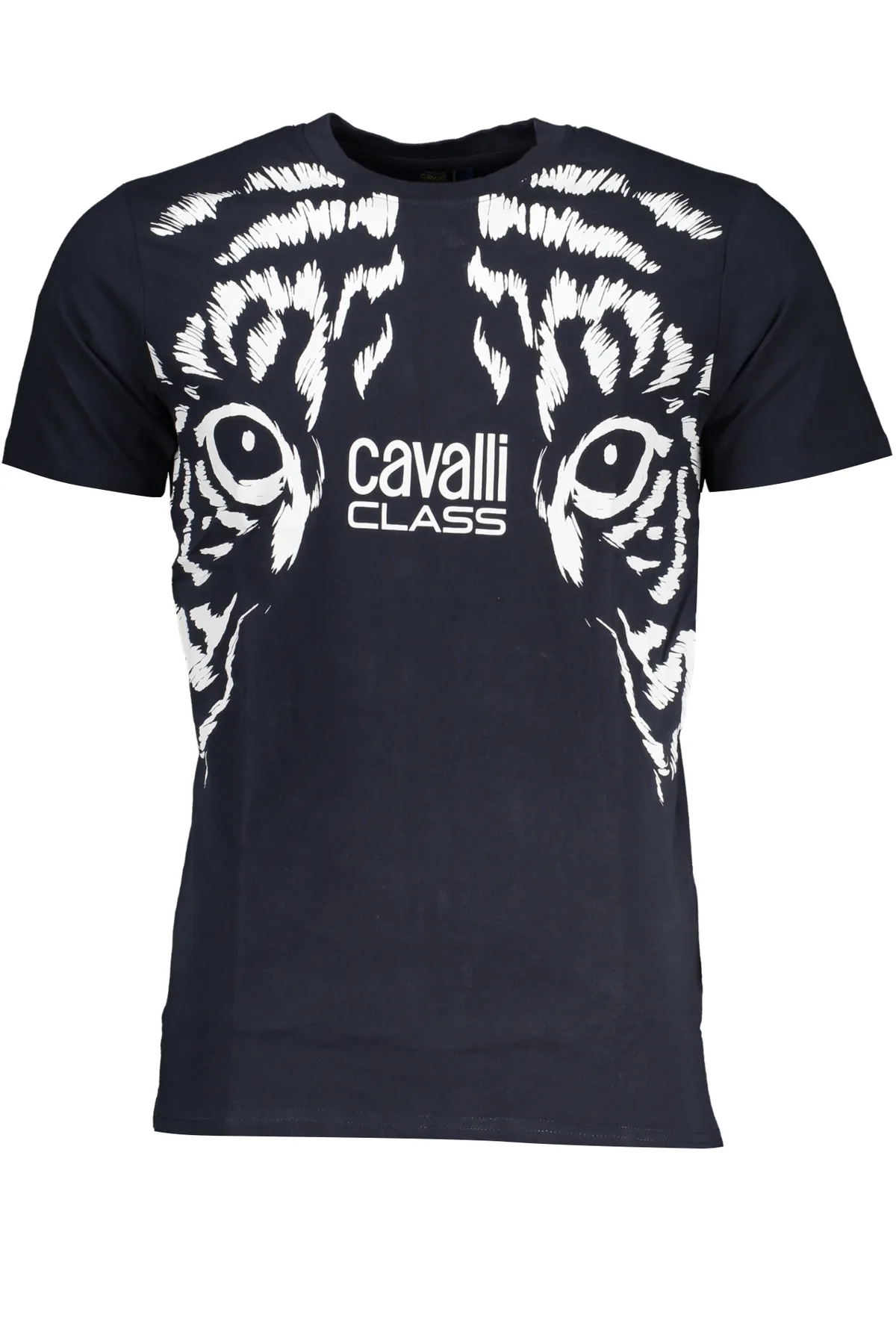 CAVALLI CLASS PÁNSKÉ TRIČKO S KRÁTKÝM RUKÁVEM MODRÉ