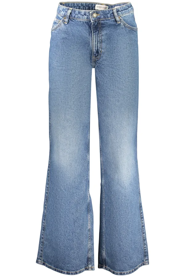 GUESS JEANS DÁMSKÉ DŽÍNY VLNĚNÉ MODRÉ