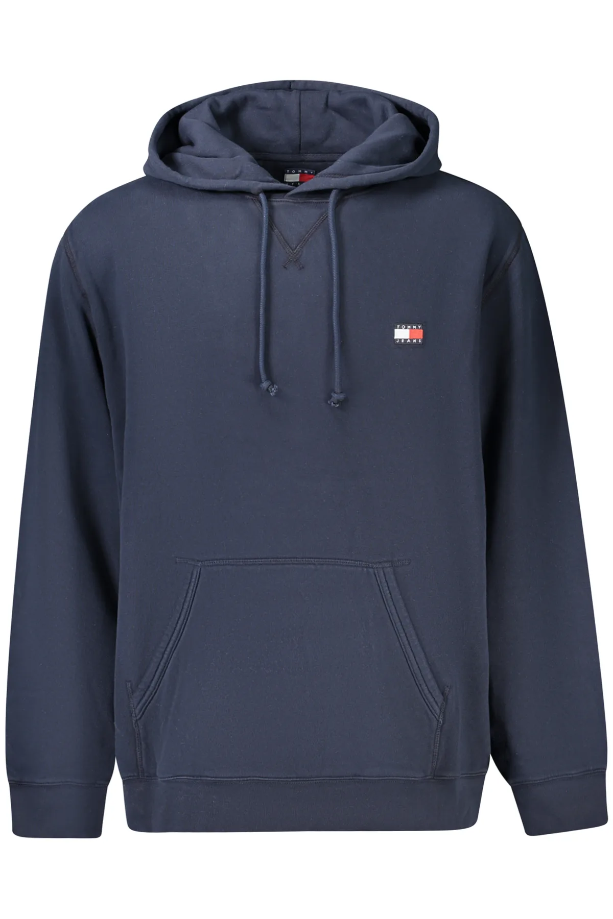 TOMMY HILFIGER PÁNSKÁ MIKINA S KAPUCÍ BEZ ZIPU MODRÁ