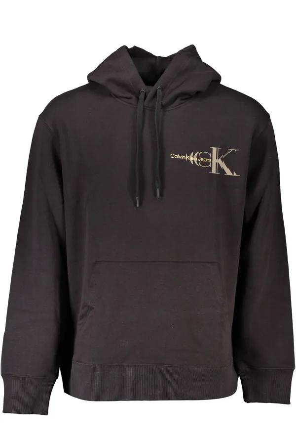 CALVIN KLEIN PÁNSKÁ MIKINA BEZ ZIPU ČERNÁ