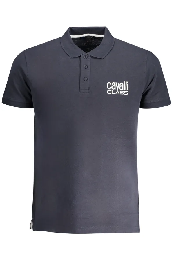 CAVALLI CLASS PÁNSKÁ POLOKOŠILE S KRÁTKÝM RUKÁVEM MODRÁ