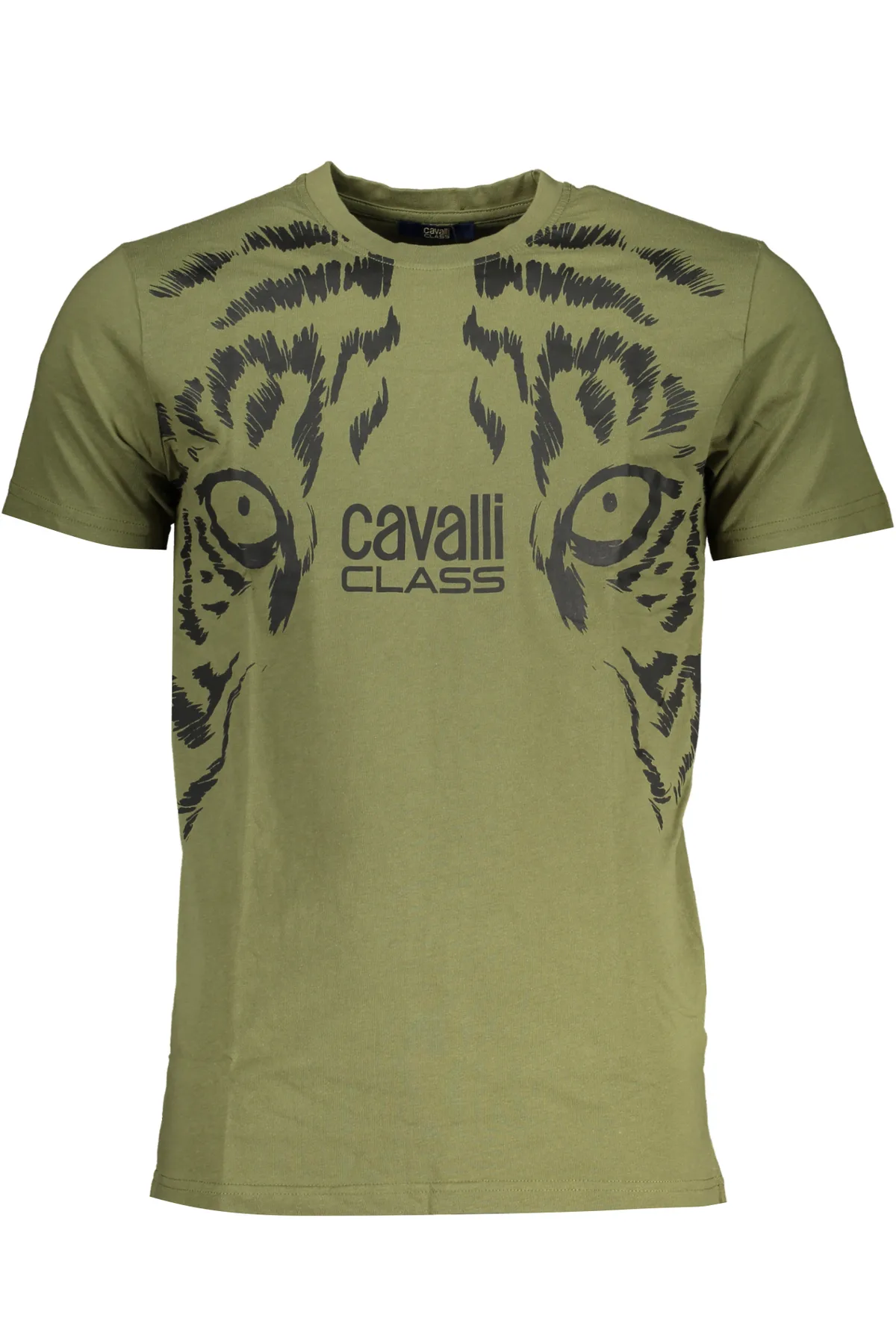 CAVALLI CLASS PÁNSKÉ TRIČKO S KRÁTKÝM RUKÁVEM ZELENÉ