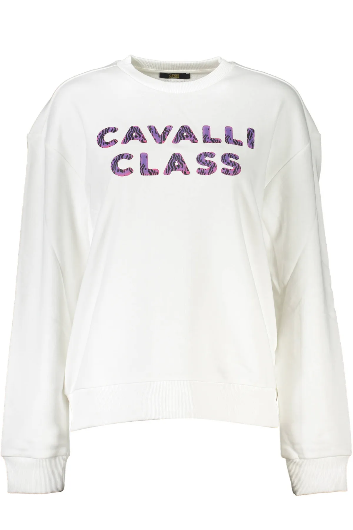 CAVALLI CLASS DÁMSKÁ MIKINA BEZ ZIPU BÍLÁ