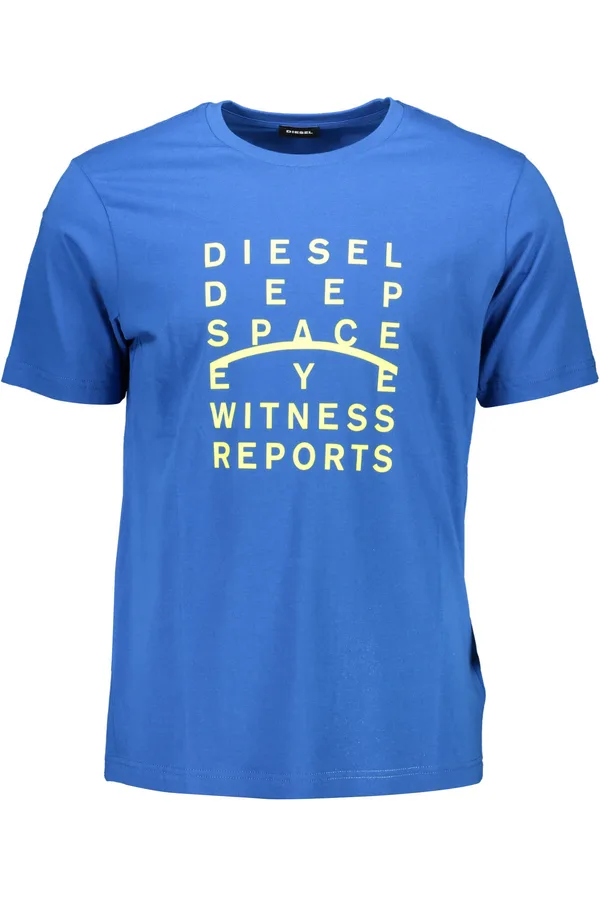 DIESEL PÁNSKÉ TRIČKO S KRÁTKÝM RUKÁVEM MODRÉ