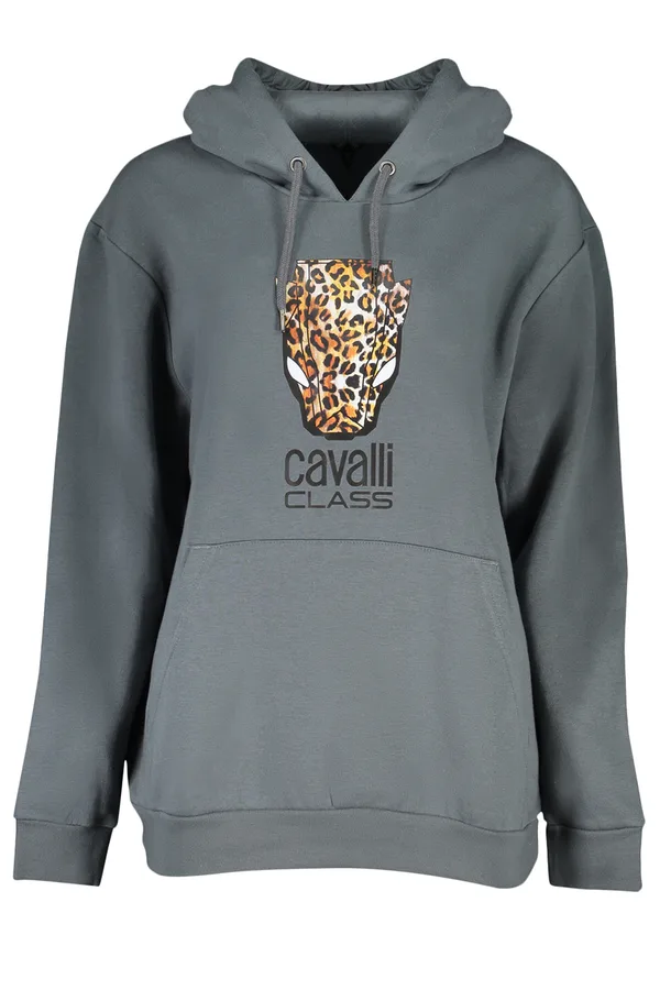 CAVALLI CLASS DÁMSKÁ MIKINA BEZ ZIPU ŠEDÁ