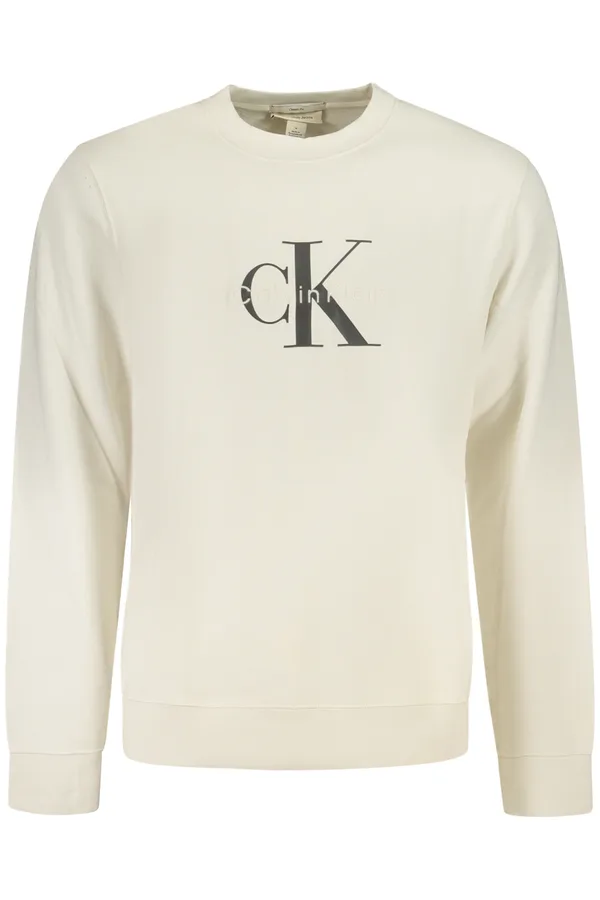 CALVIN KLEIN PÁNSKÁ MIKINA BEZ ZIPU BÍLÁ