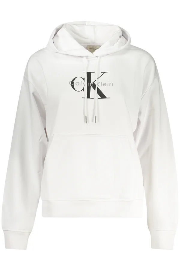 CALVIN KLEIN DÁMSKÁ MIKINA BEZ ZIPU BÍLÁ