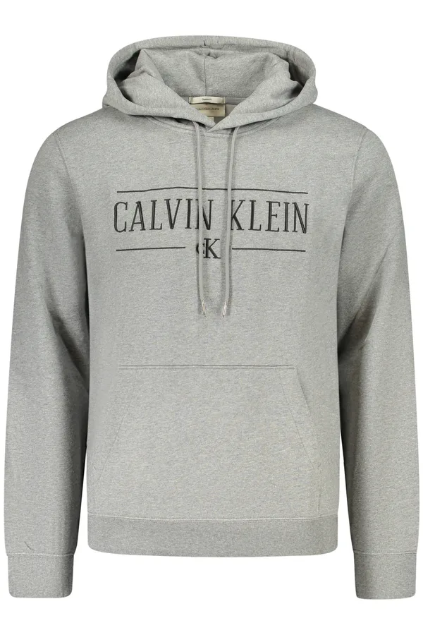 CALVIN KLEIN PÁNSKÁ ŠEDÁ MIKINA BEZ ZIPU