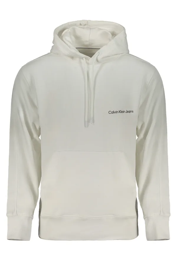 CALVIN KLEIN PÁNSKÁ MIKINA BEZ ZIPU BÍLÁ