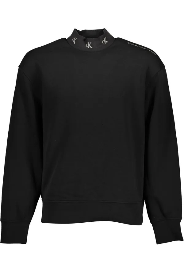 CALVIN KLEIN PÁNSKÁ MIKINA BEZ ZIPU ČERNÁ