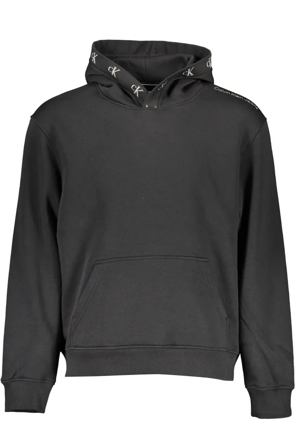 CALVIN KLEIN PÁNSKÁ MIKINA BEZ ZIPU ČERNÁ