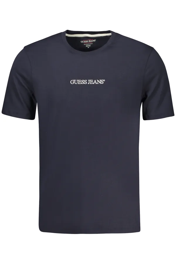 GUESS JEANS PÁNSKÉ TRIČKO S KRÁTKÝM RUKÁVEM MODRÉ