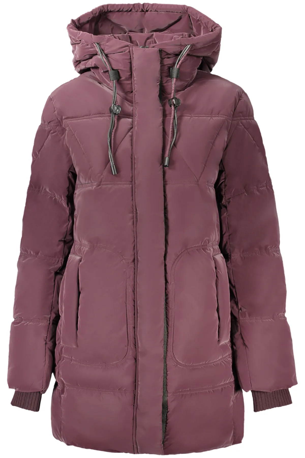 DESIGUAL DÁMSKÁ BUNDA S KAPUCÍ FIALOVÁ