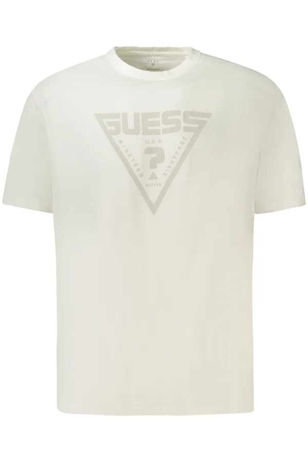 GUESS JEANS PÁNSKÉ TRIČKO S KRÁTKÝM RUKÁVEM BÍLÉ