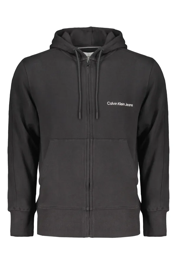 CALVIN KLEIN PÁNSKÁ MIKINA NA ZIP ČERNÁ