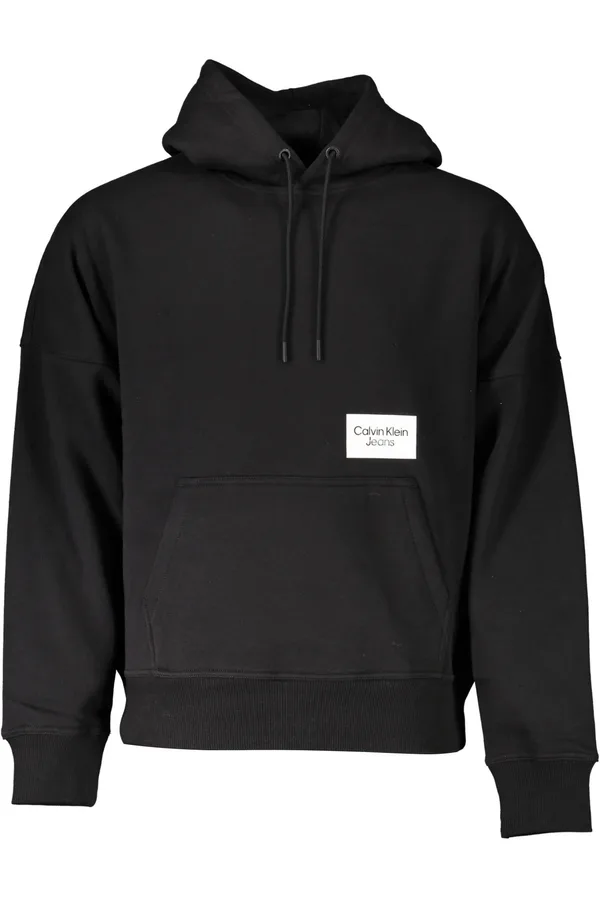 CALVIN KLEIN PÁNSKÁ MIKINA BEZ ZIPU ČERNÁ