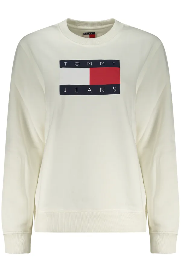 TOMMY HILFIGER DÁMSKÁ MIKINA BEZ ZIPU BÍLÁ