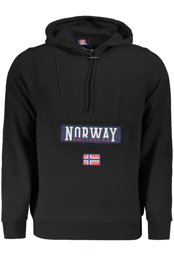 NORWAY 1963 PÁNSKÁ MIKINA BEZ ZIPU ČERNÁ