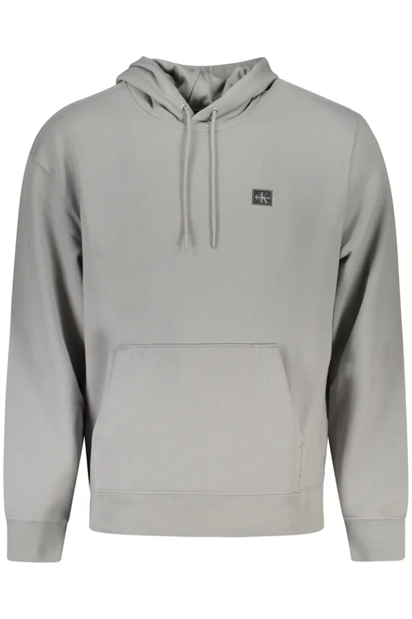 CALVIN KLEIN PÁNSKÁ MIKINA BEZ ZIPU ŠEDÁ