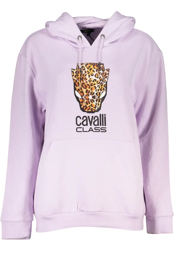 CAVALLI CLASS DÁMSKÁ MIKINA BEZ ZIPU FIALOVÁ